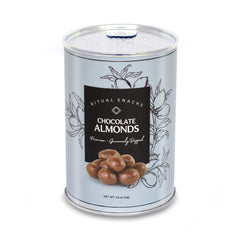 Almonds, Chocolate Covered, Ritual Snacks Canister 48ct/2.5oz