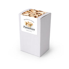 Pistachios, Roasted & Salted, 5" White Box 48ct/4oz