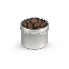 Almonds, Chocolate Covered, Tin Round Window Small 48ct/2.7oz