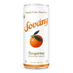 Sovány Sparkling Water, USDA Organic Tangerine, 24ct