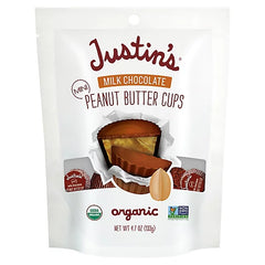 Justin's® Peanut Butter Cups, Organic Milk Chocolate Mini 6ct/4.7oz