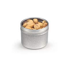 Cashews, Roasted & Salted, Tin Round Window Small 48ct/2.1oz
