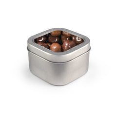 Caramels, Dark & Milk Chocolate Sea Salt, Tin Square Window 48ct/6.3oz