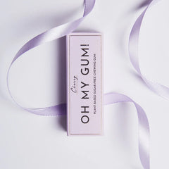 OH MY GUM! Plant-Based Chewing Gum, Cherry 12ct/0.67oz