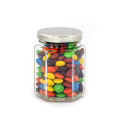 M&M's®, Milk Chocolate, Hex Jar 48ct/5.6oz