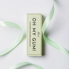 OH MY GUM! Plant-Based Chewing Gum, Mint 12ct/0.67oz