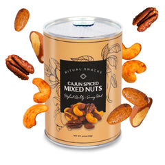Mixed Nuts, Cajun Spiced, Ritual Snacks Canister 48ct/4oz
