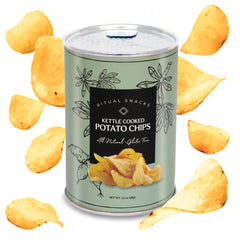 Potato Chips, Kettle Cooked, Ritual Snacks Canister 48ct/1oz