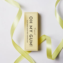 OH MY GUM! Plant-Based Chewing Gum, Tropical 12ct/0.67oz