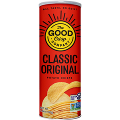 The GOOD Crisp® Company Potato Crisps, Classic Original, Tall Canister 8ct/5.6oz