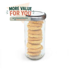Cookies, Shortbread, Tall Flint Jar 24ct/3.5oz