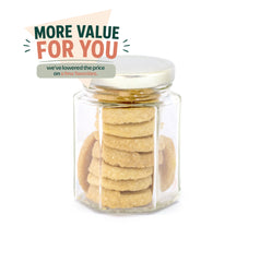 Cookies, Shortbread, Hex Jar 48ct/2.4oz
