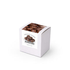Almonds, Chocolate Covered, 3" White Box 48ct/4oz