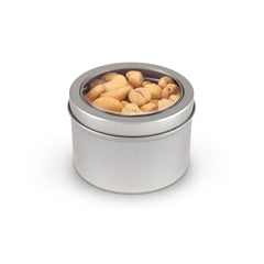 Cashews, Roasted & Salted, Tin Round Window Medium 48ct/4.7oz