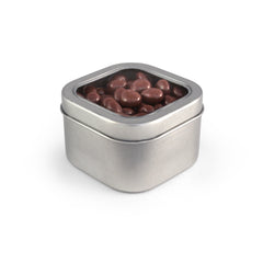 Raisins, Chocolate Covered, Tin Square Window 48ct/6.8oz