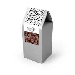 Almonds, Chocolate Covered, Silver Tent Box 48ct/4oz