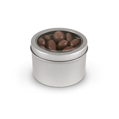 Almonds, Chocolate Covered, Tin Round Window Medium 48ct/6oz