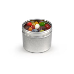 Jelly Beans, Jelly Belly®, Tin Round Window Small 48ct/4oz